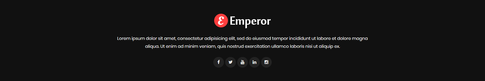 Emperor - Footer Top Frontend