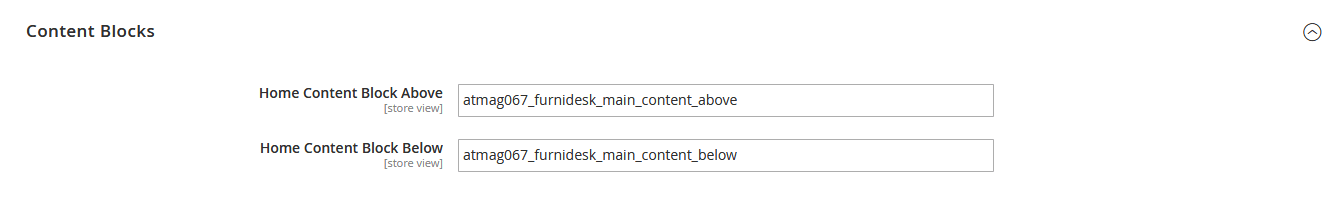 FurniDesk - Homepage Content Options