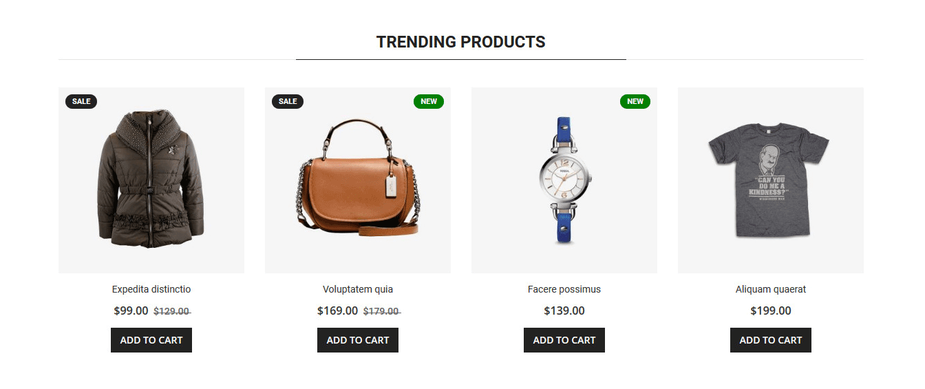 Trendy  - Homepag Featured Product Widget