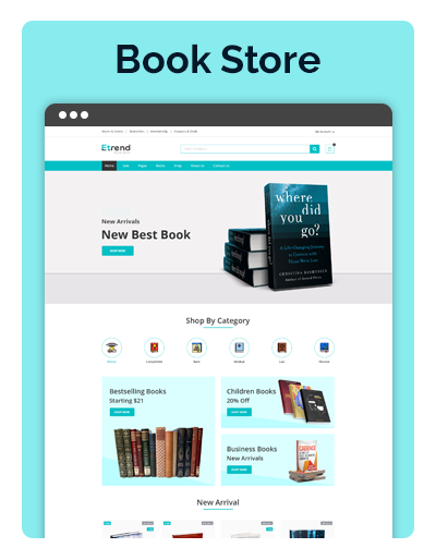 Etrend Book Store Layout