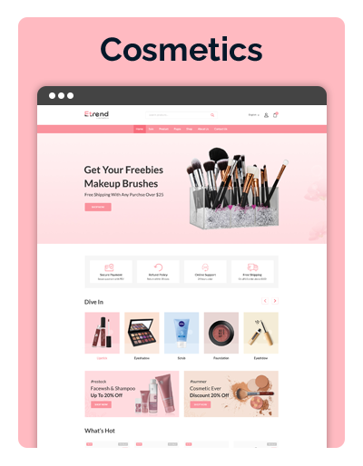 Etrend Cosmetic Layout