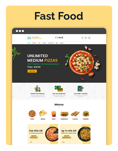 Etrend Fastfood Layout