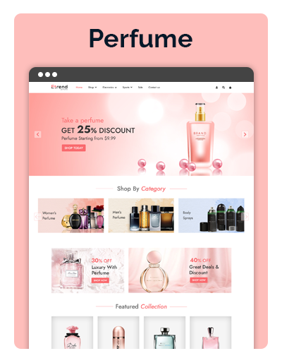 Etrend Perfume Layout