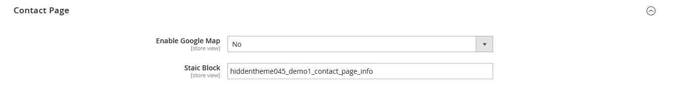 Bakeshop - Contact Page Settings