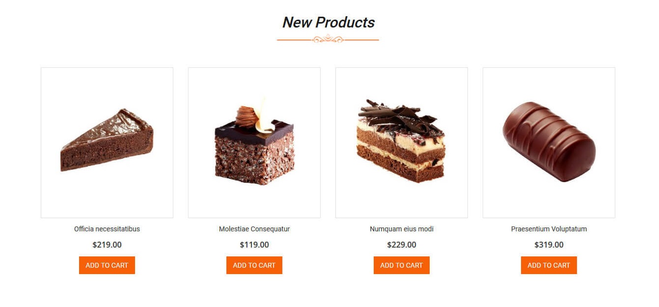 Cakestore  - Homepage New Product Widget