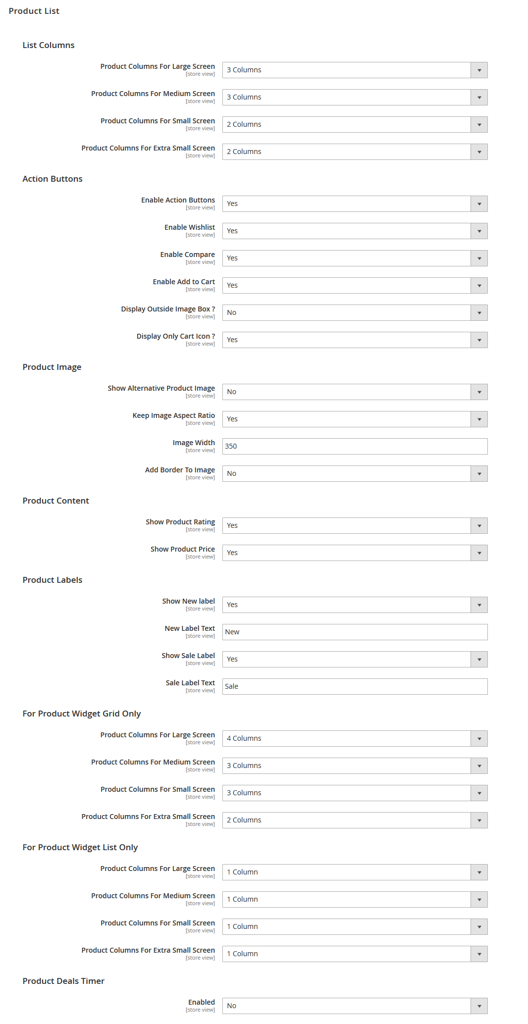 CarEmpire - Category Page Configuration