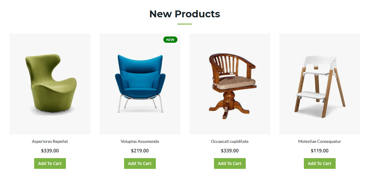 Comfort - Homepage New Product Widget