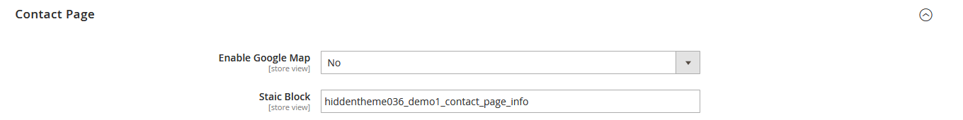 Digital - Contact Page Settings