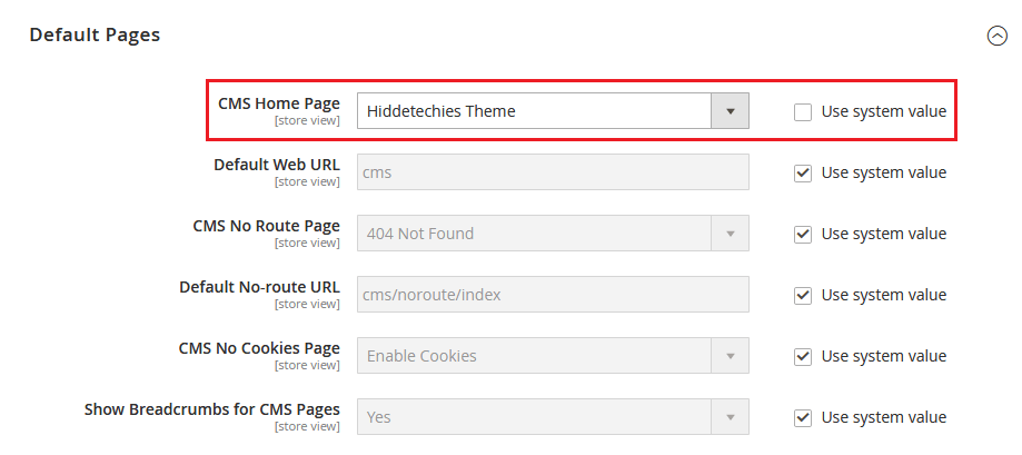 Etrend Lite - Set Home Page