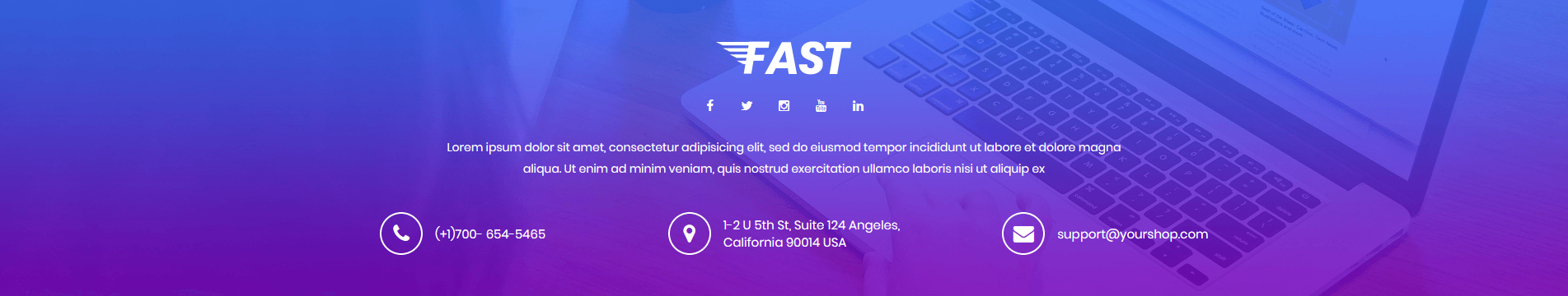 Fast - Footer Top Frontend