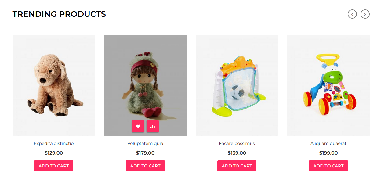 Toyzone  - Homepag Featured Product Widget