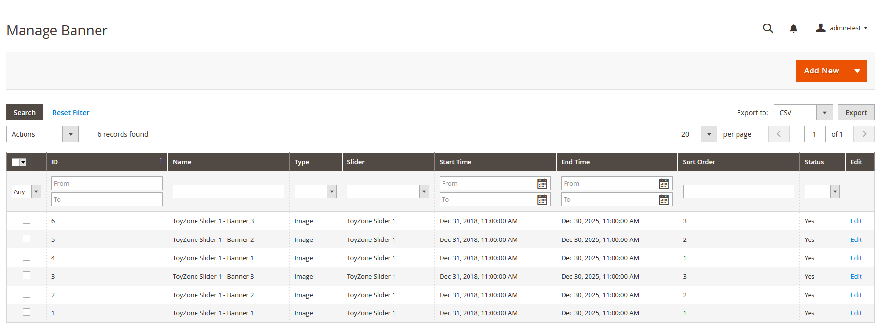 Toyzone  - Manage Banner