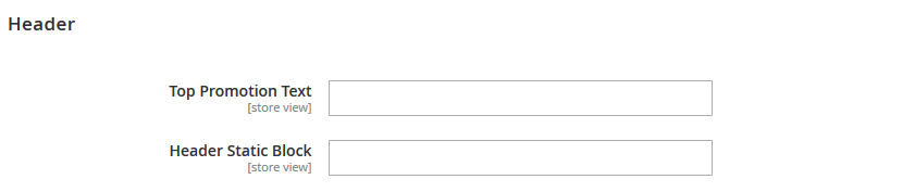 Toyzone  - Header Settings