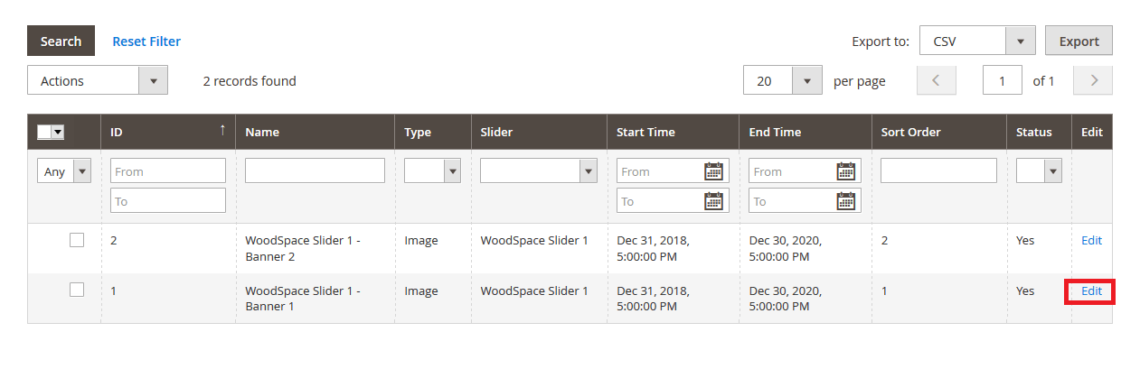 WoodSpace - Manage Banner