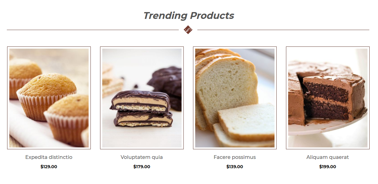 Yummy Choco - Homepag Featured Product Widget