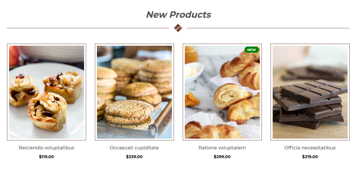 Yummy Choco - Homepage New Product Widget